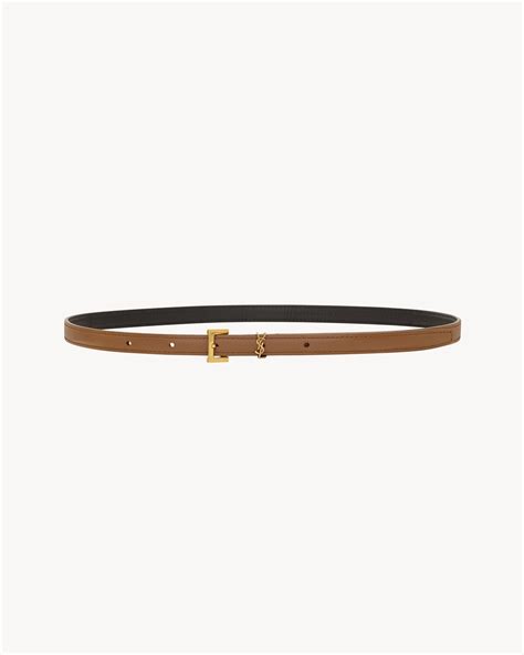 CASSANDRE extra thin belt in smooth leather 